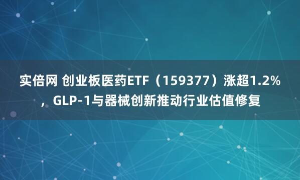 实倍网 创业板医药ETF（159377）涨超1.2%，GLP-1与器械创新推动行业估值修复